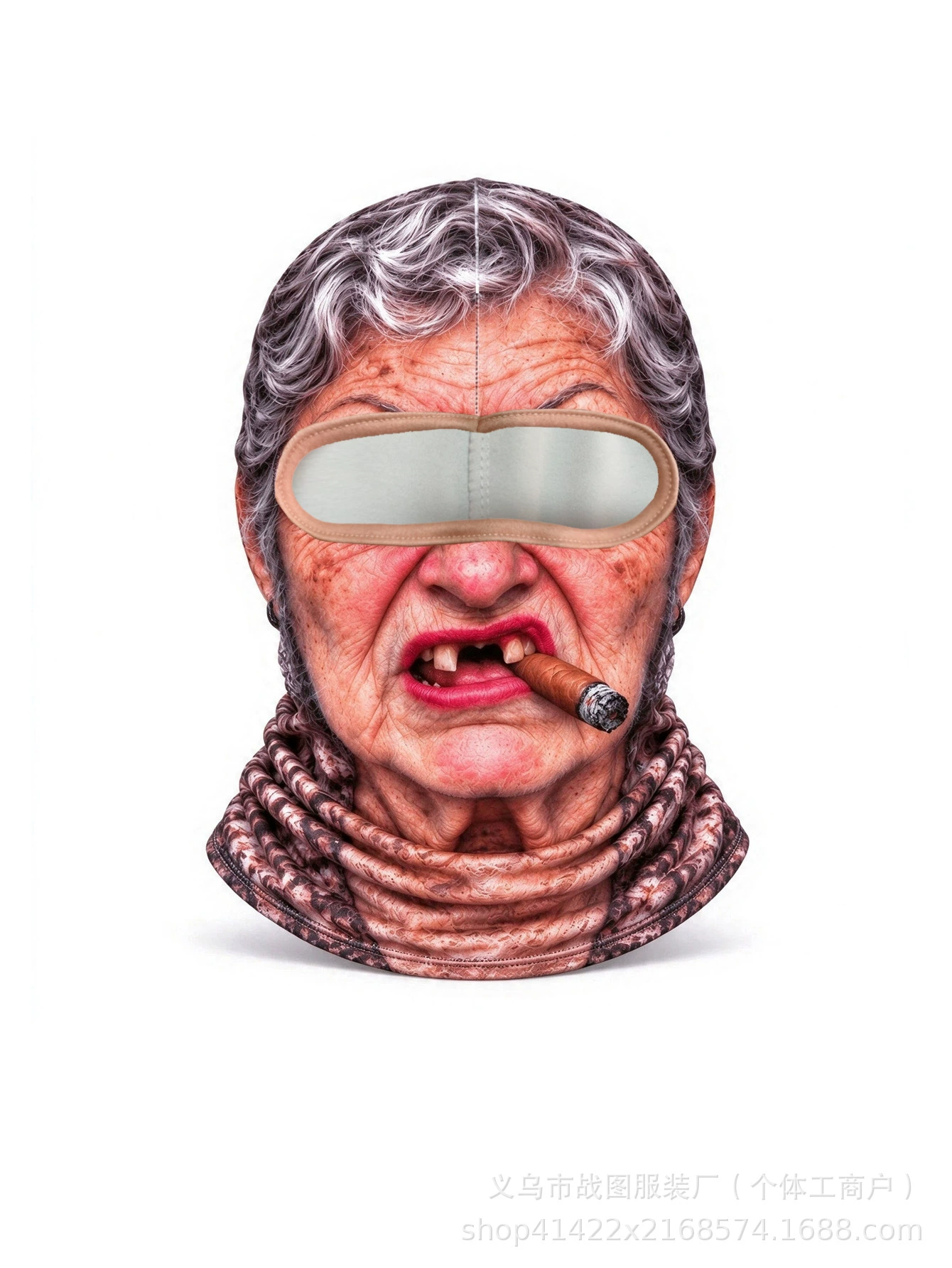 Funny 3D Face Balaclava – Full Face Ski & Motorcycle Mask
