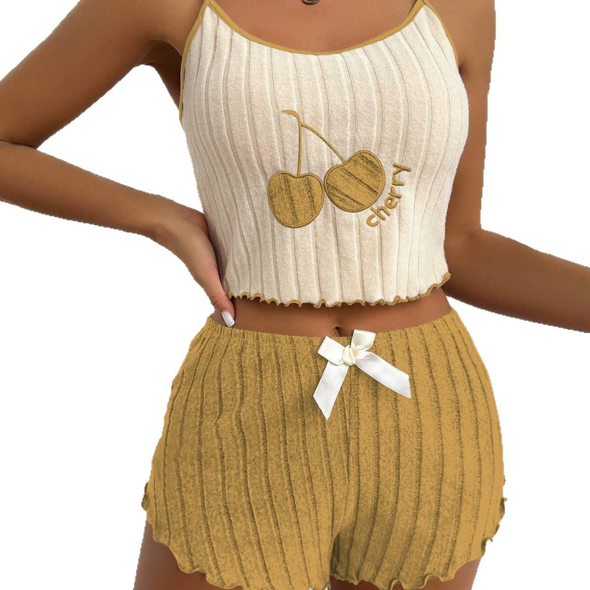 Women’s Ribbed Cami & Shorts Pajama Set