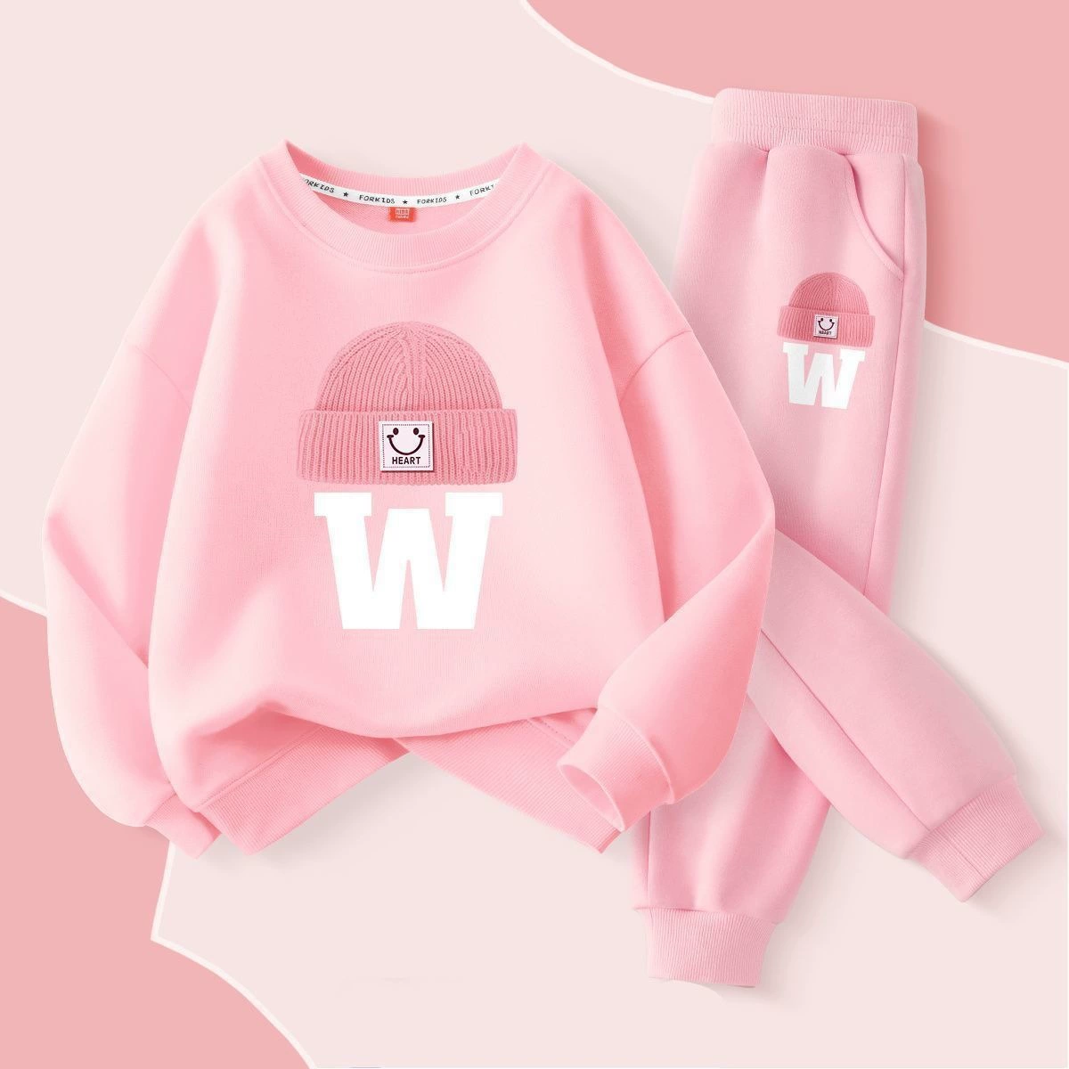 Girls’ Rabbit Sweatshirt & Jogger Pants Set