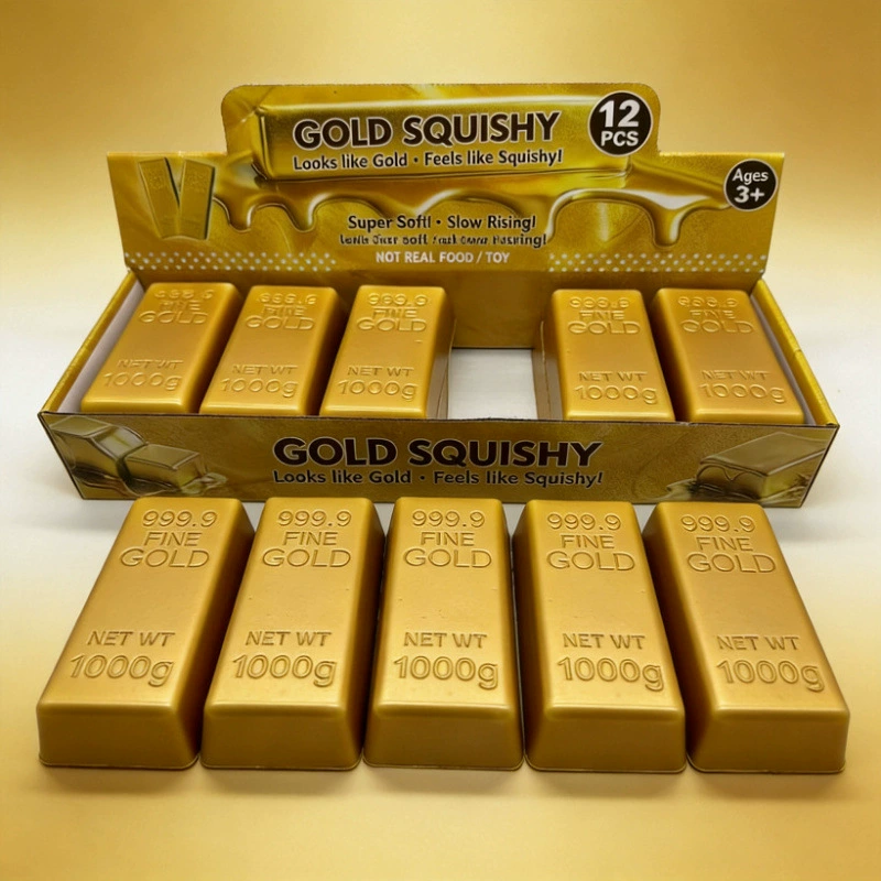 Gold Bar Squishy Stress Relief Toy