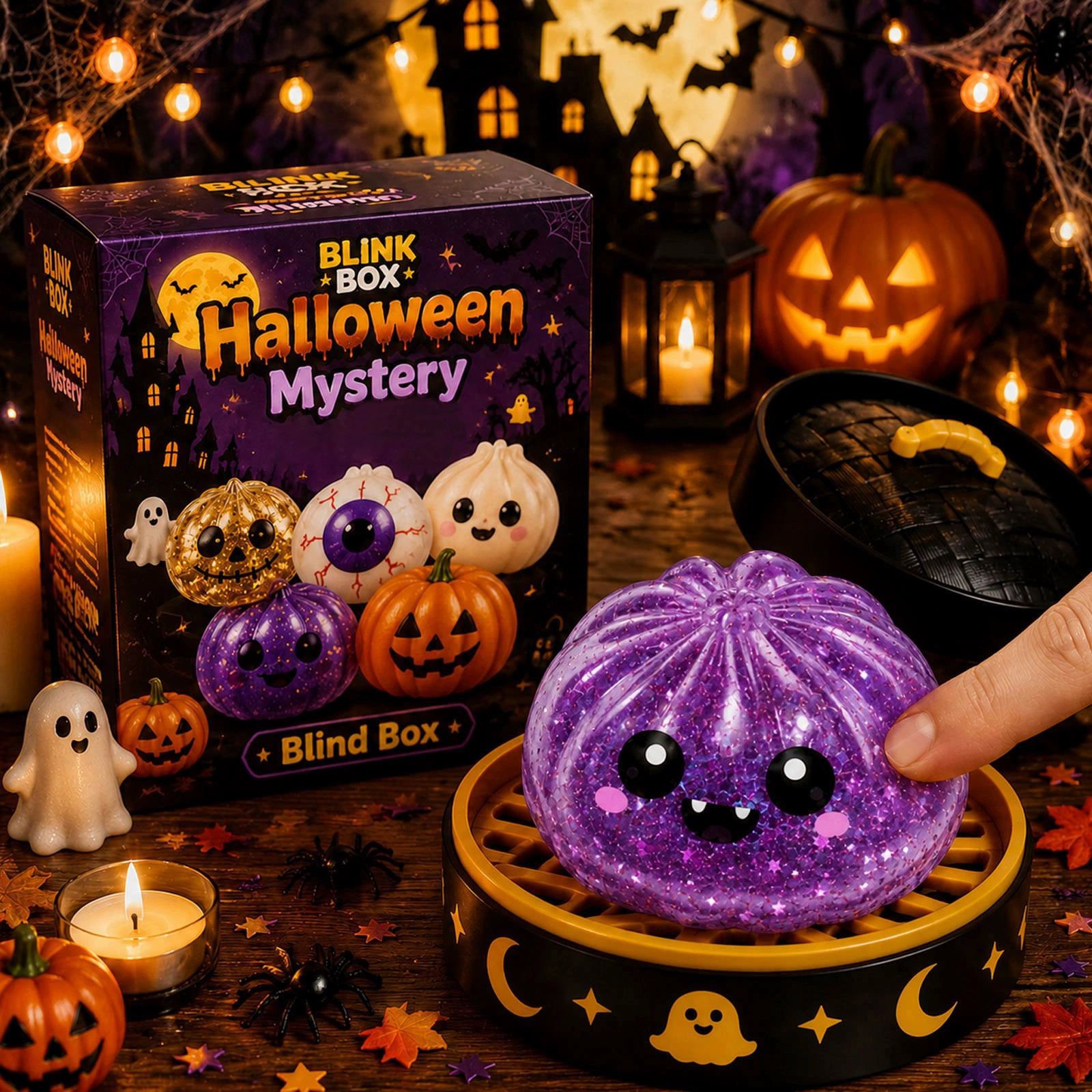 Halloween Mystery Dumpling Squishy – Spooky Sensory Fidget Toy