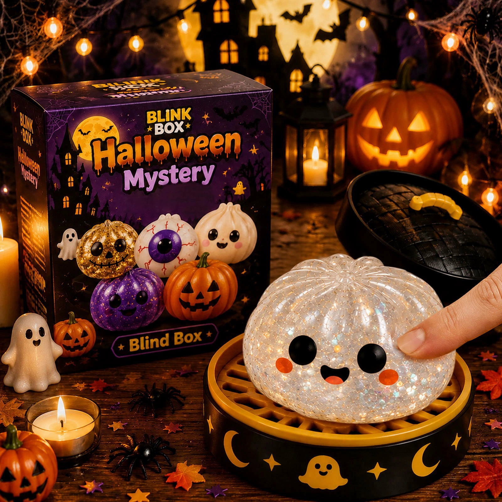 Halloween Mystery Dumpling Squishy – Spooky Sensory Fidget Toy