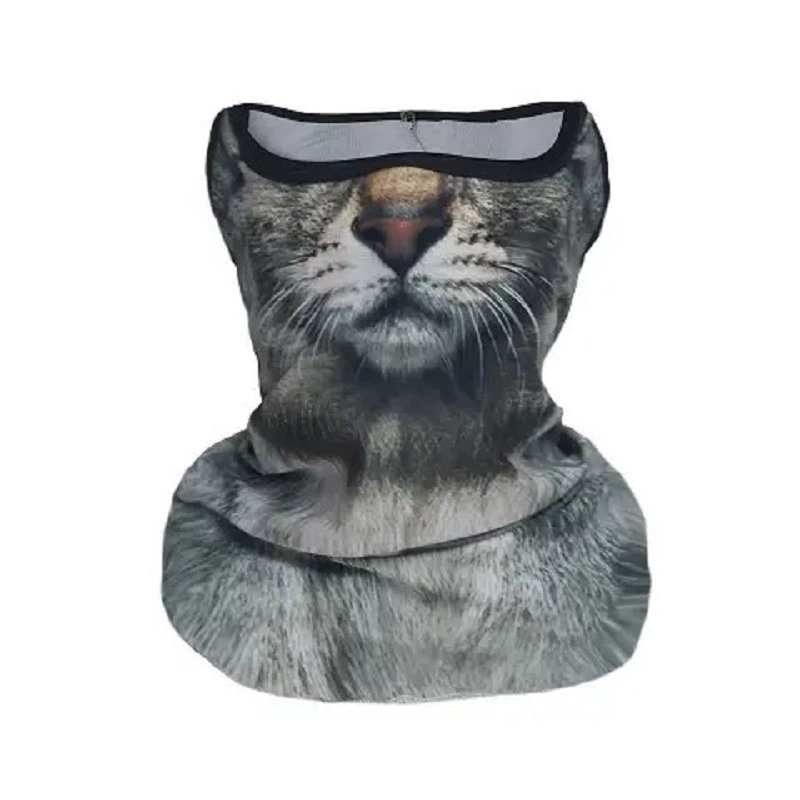 3D Cat Face Balaclava – Full Face Ski & Motorcycle Hood