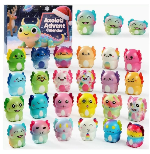 Squishy Advent Calendar – 12/24-Piece Mystery Sensory Fidget Toy Set