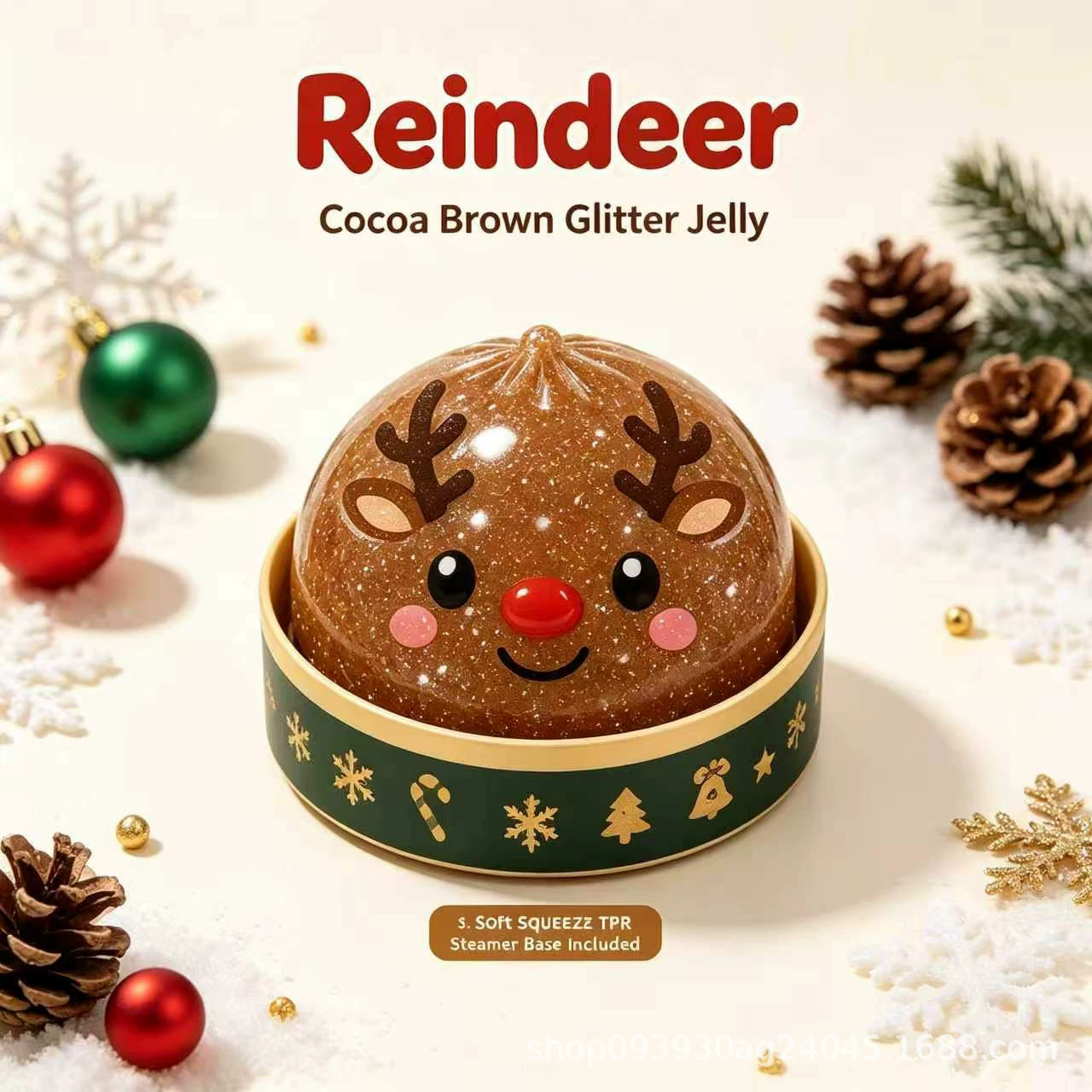 Christmas Character Squishy Blind Box – Glitter Jelly Sensory Toy