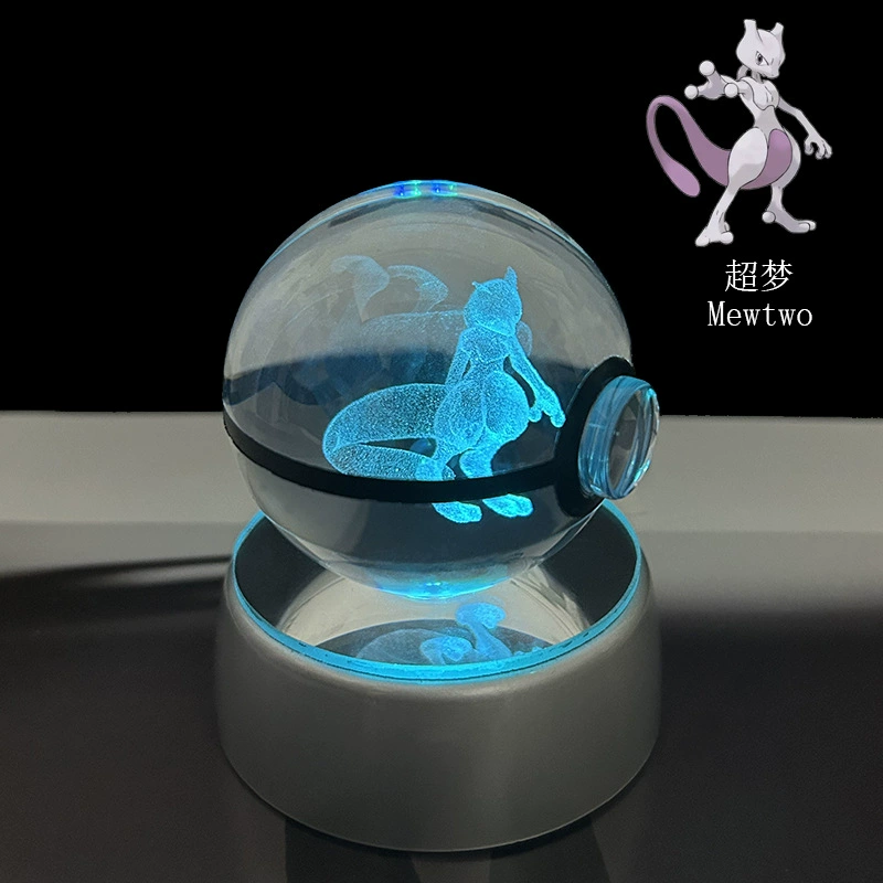 Pokémon Crystal Ball 3D Night Light Lamp