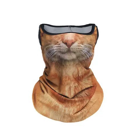 3D Cat Face Balaclava – Full Face Ski & Motorcycle Hood
