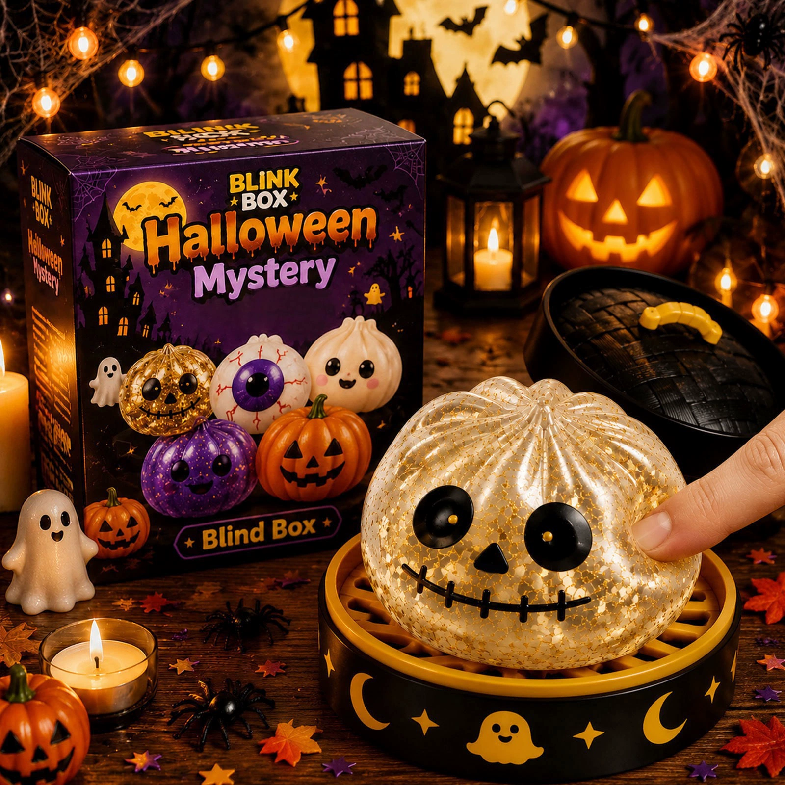 Halloween Mystery Dumpling Squishy – Spooky Sensory Fidget Toy