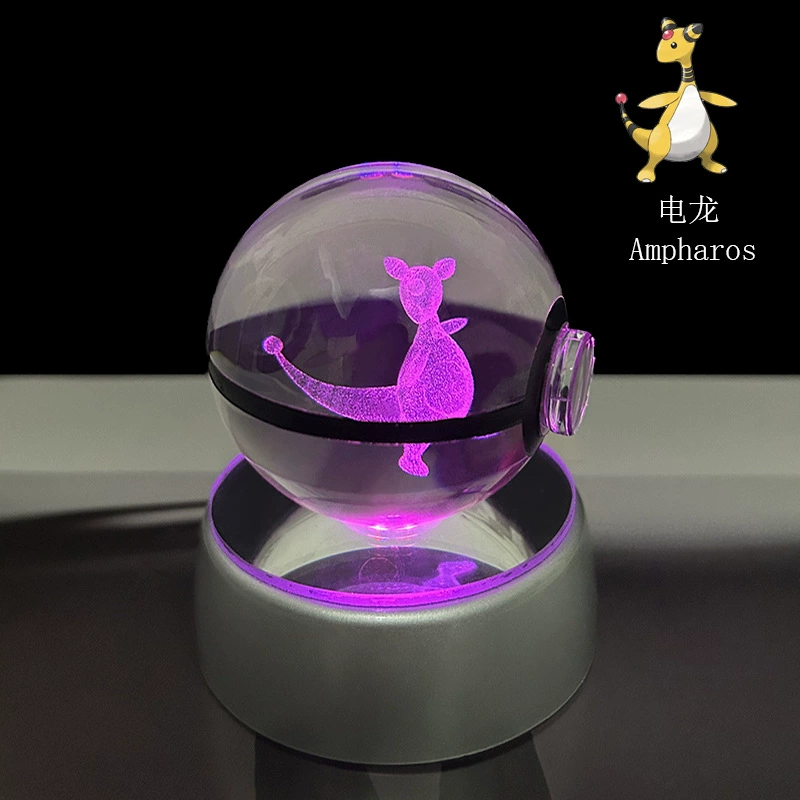 Pokémon Crystal Ball 3D Night Light Lamp