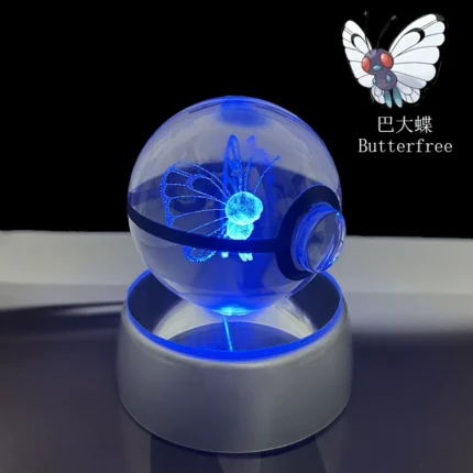 Pokémon Crystal Ball 3D Night Light Lamp