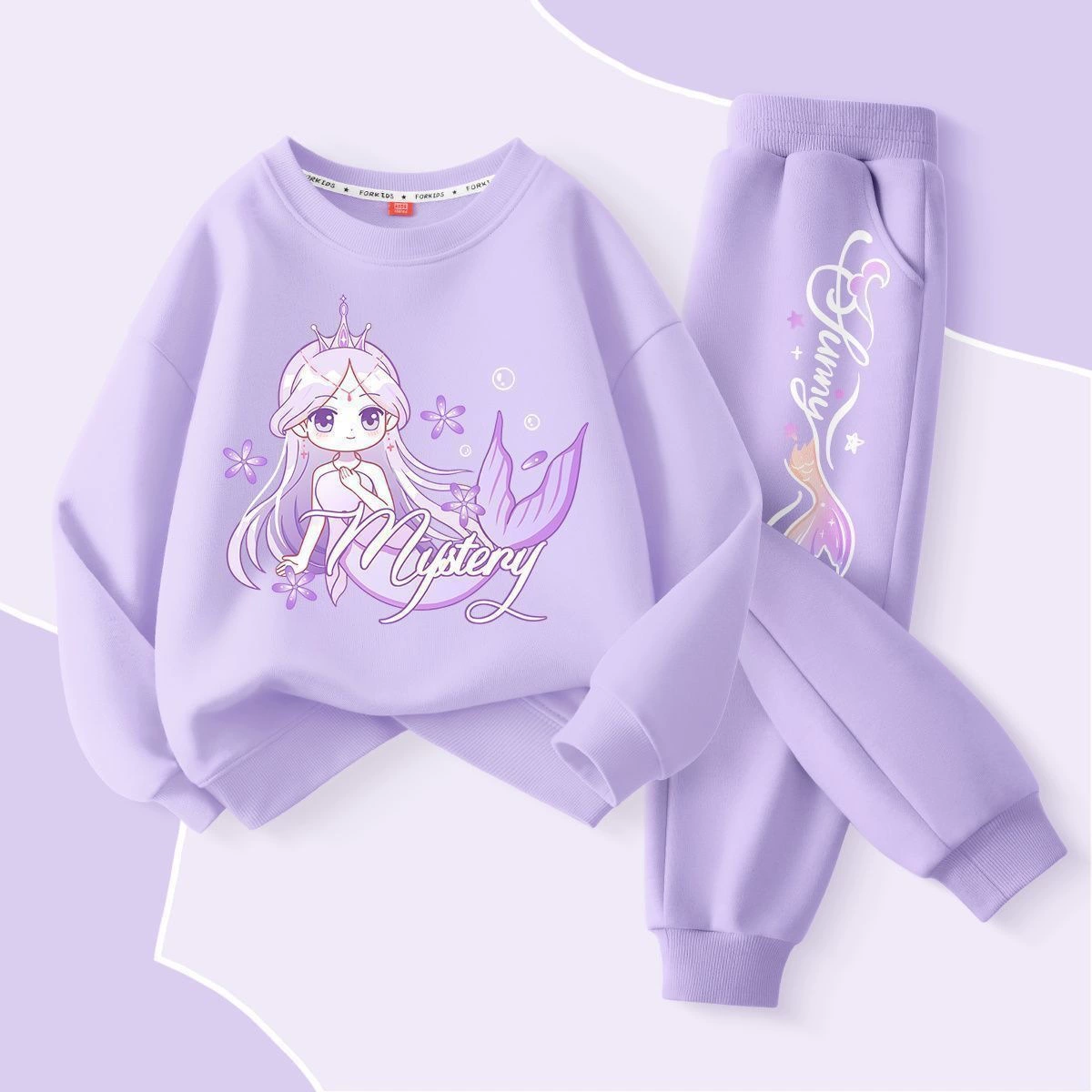 Girls’ Rabbit Sweatshirt & Jogger Pants Set