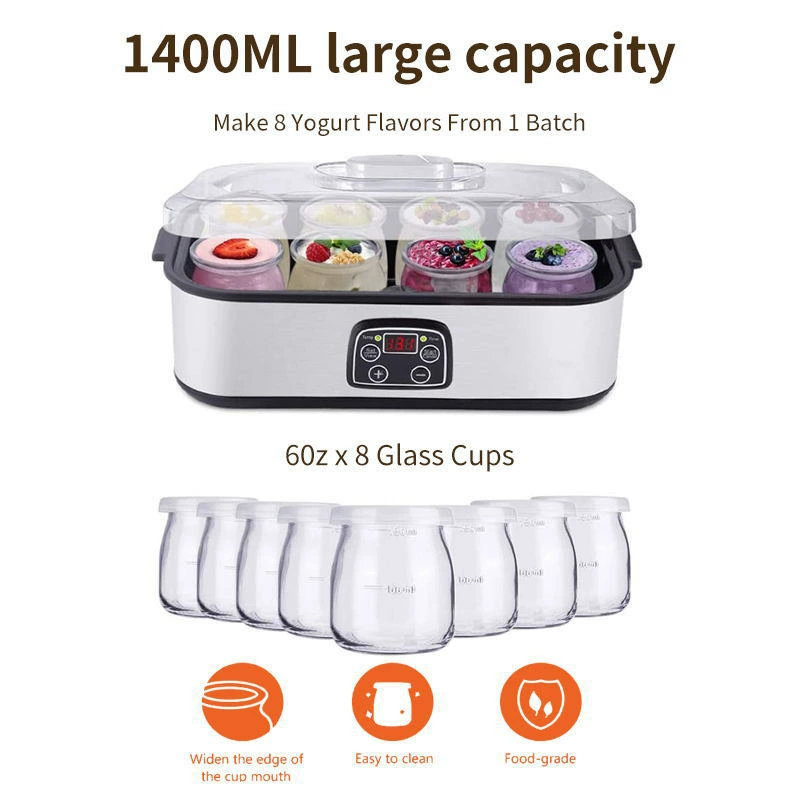 1400ML 8-Cup Automatic Yogurt Maker