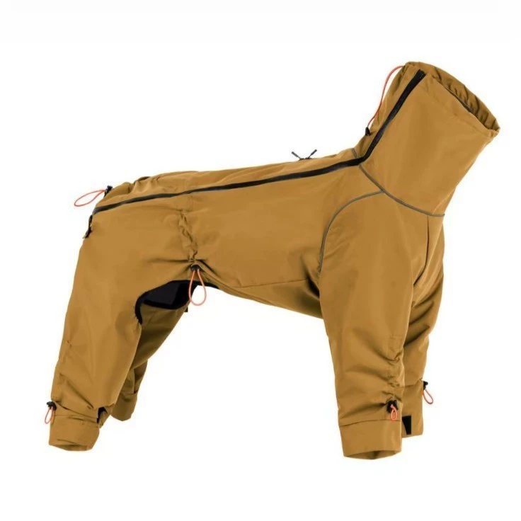 Full-Body Waterproof Dog Raincoat – Reflective Outdoor Jumpsuit for Large Dogs