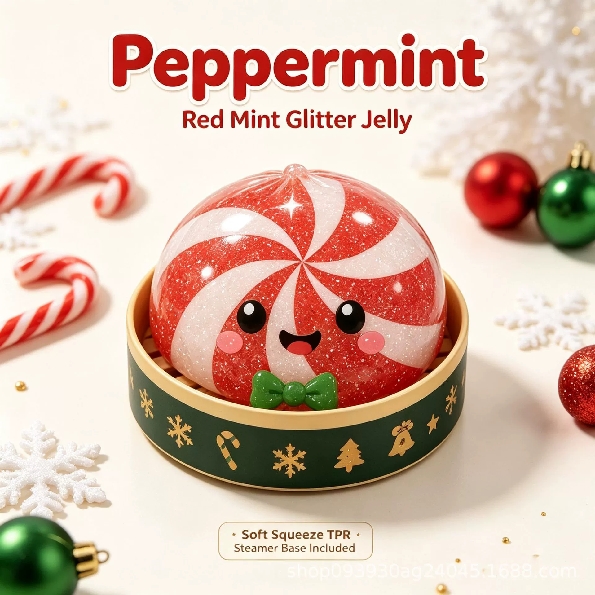 Christmas Character Squishy Blind Box – Glitter Jelly Sensory Toy