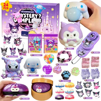Squishy Advent Calendar – 12/24-Piece Mystery Sensory Fidget Toy Set