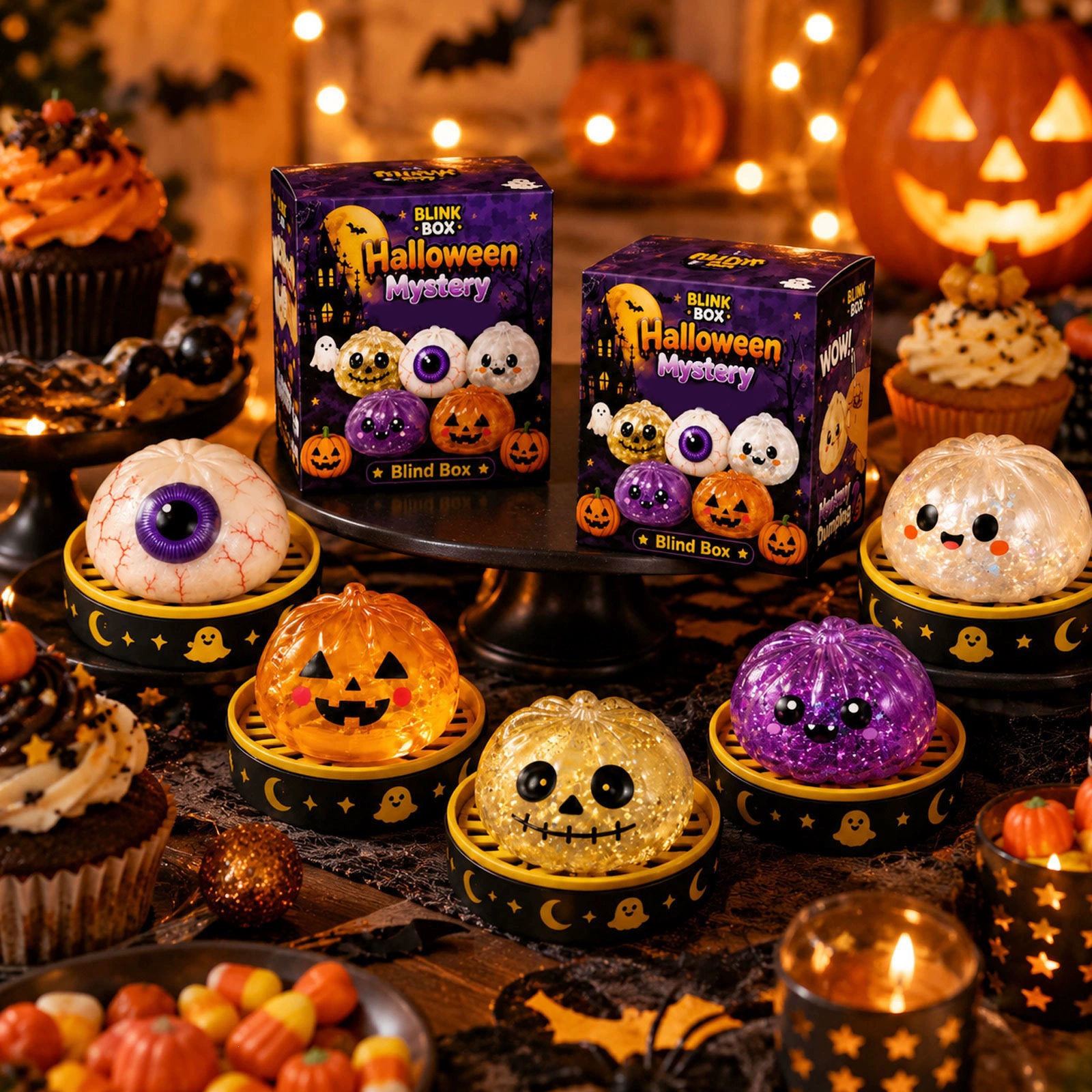 Halloween Mystery Dumpling Squishy – Spooky Sensory Fidget Toy