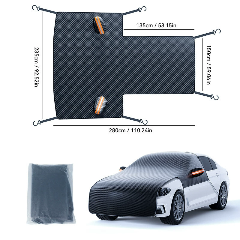Windproof Dustproof Half Car Cover