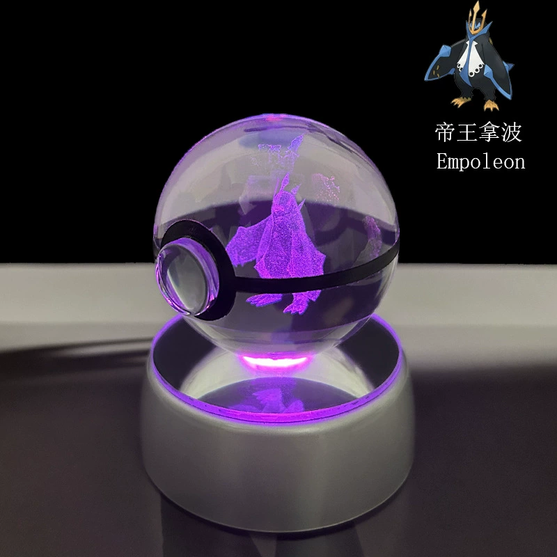 Pokémon Crystal Ball 3D Night Light Lamp