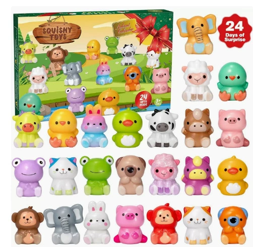 Squishy Advent Calendar – 12/24-Piece Mystery Sensory Fidget Toy Set