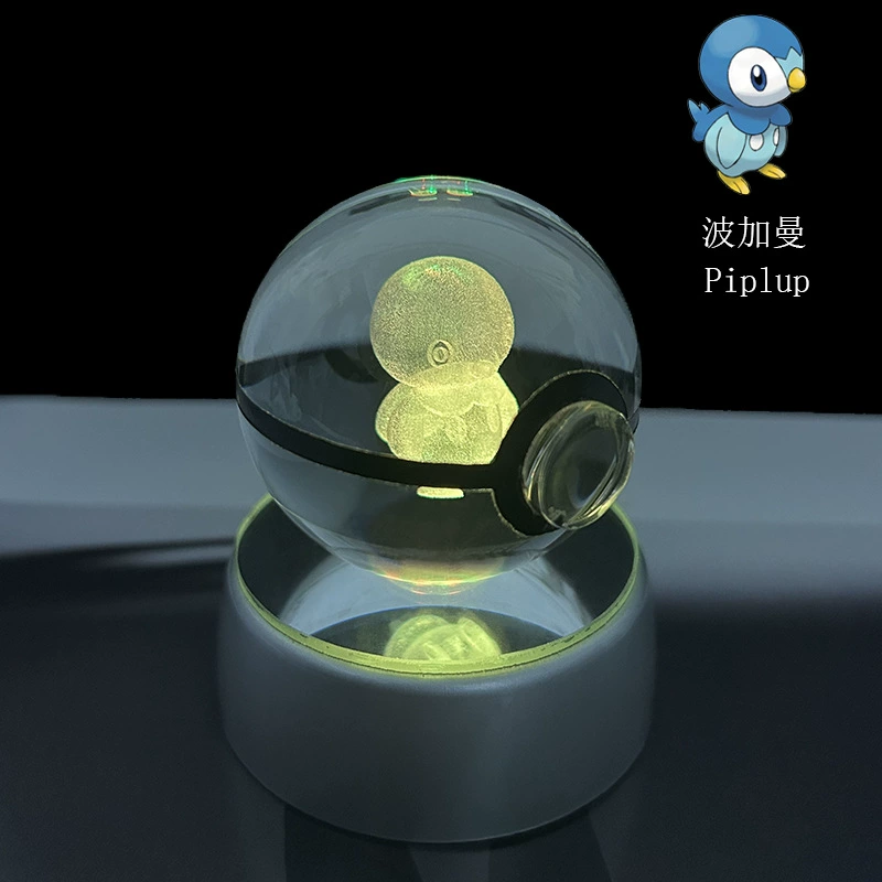 Pokémon Crystal Ball 3D Night Light Lamp