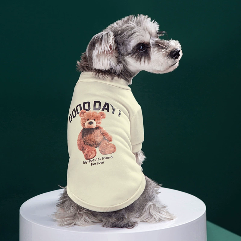 Cartoon Print Dog Sweatshirt – Cozy Pet Pullover for Small & Medium Dogs