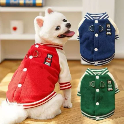 Pet Varsity Jacket Onesie