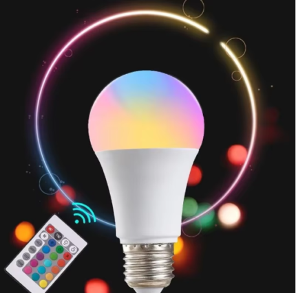 16-Color RGB LED Light Bulb with Remote