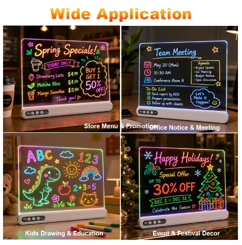 Rechargeable LED Drawing Board for Kids