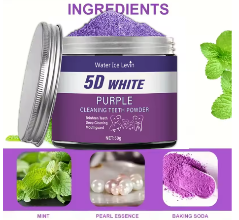 50g Purple Teeth Cleaning & Whitening Powder