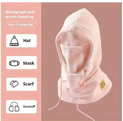 4-in-1 Winter Warm Balaclava Hat with Face Mask