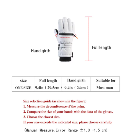 Unisex Windproof Waterproof Ski Gloves