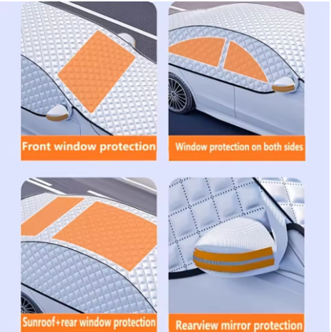 Windproof Dustproof Half Car Cover
