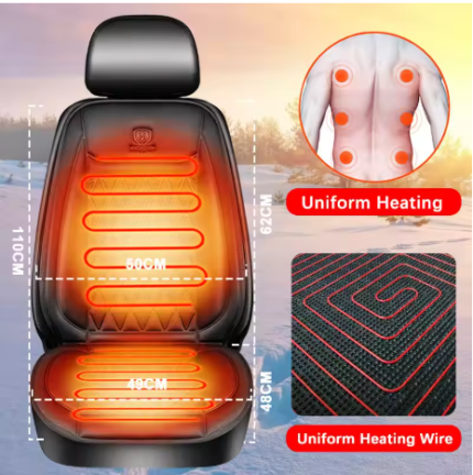 25W Heated Car Seat Cover