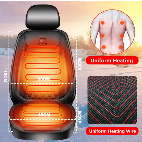 25W Heated Car Seat Cover