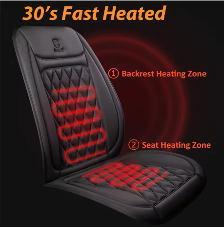 25W Heated Car Seat Cover