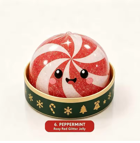 Christmas Peppermint Dumpling Squishy