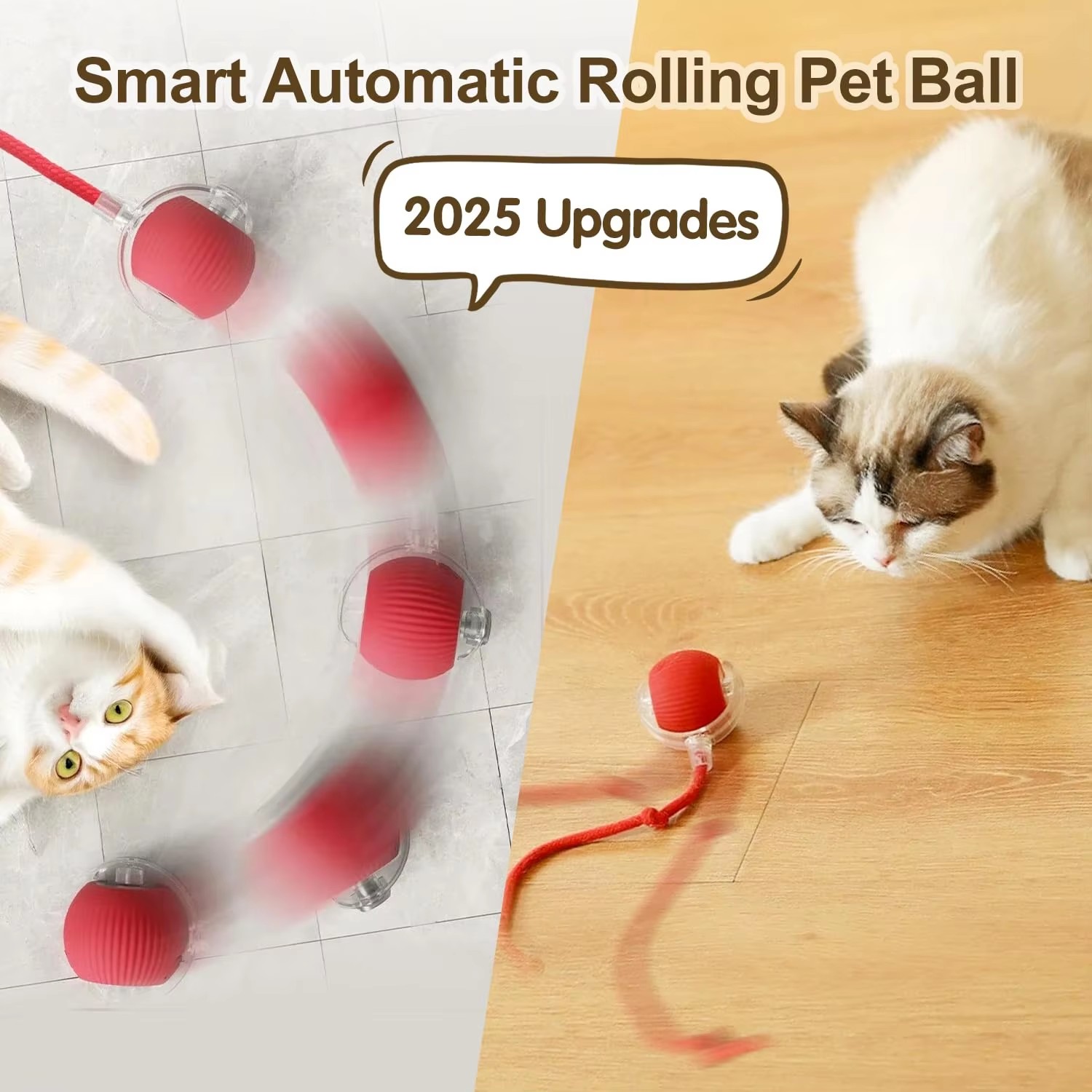 Rechargeable Automatic Cat Interactive Ball Toy
