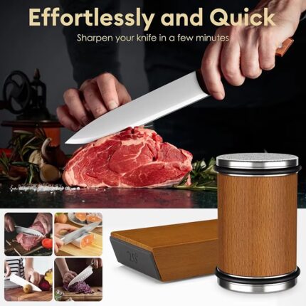 Classic Rolling Knife Sharpener with Diamond Whetstone