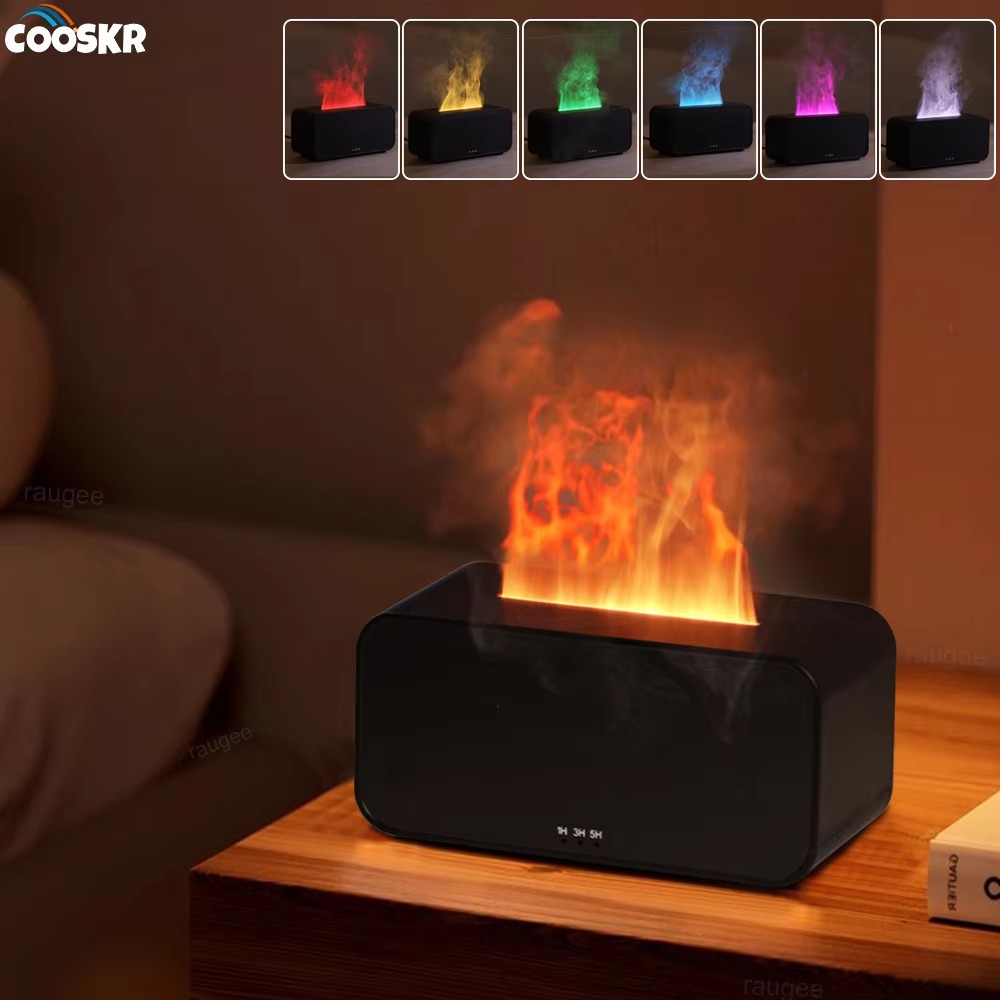 Flame Effect Aroma Humidifier & Essential Oil Diffuser