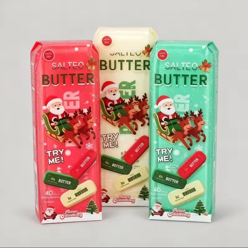 Christmas Butter Gel Squishy – Squeeze Tube Sensory Fidget Toy