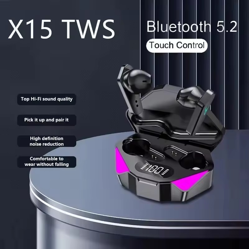 TWS X15 Wireless Gaming Earbuds