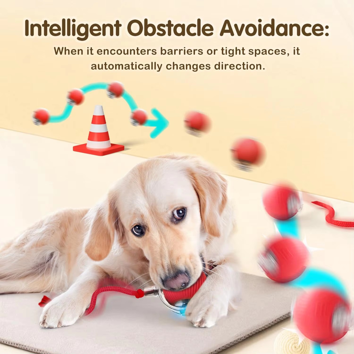 Rechargeable Automatic Cat Interactive Ball Toy