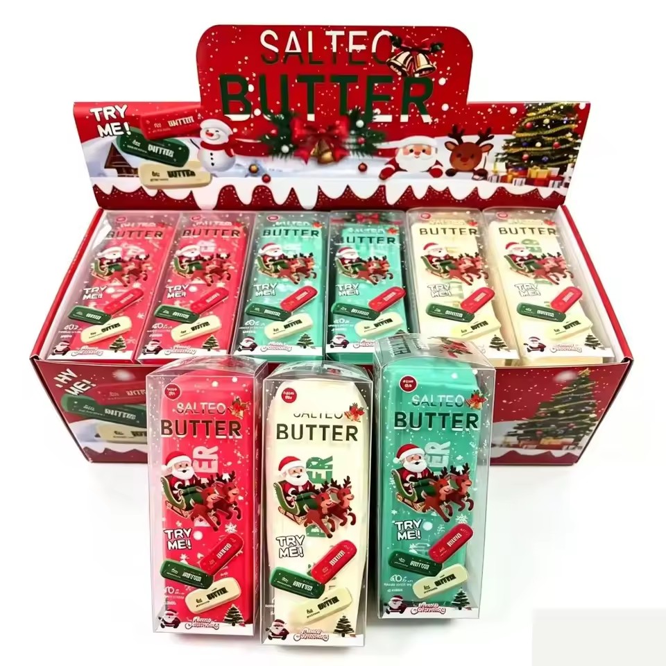 Christmas Butter Gel Squishy – Squeeze Tube Sensory Fidget Toy