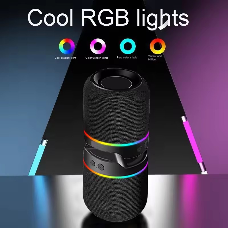 2-in-1 Magnetic Bluetooth Speaker with RGB Lights