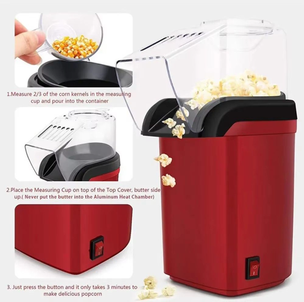 Electric Hot Air Popcorn Maker