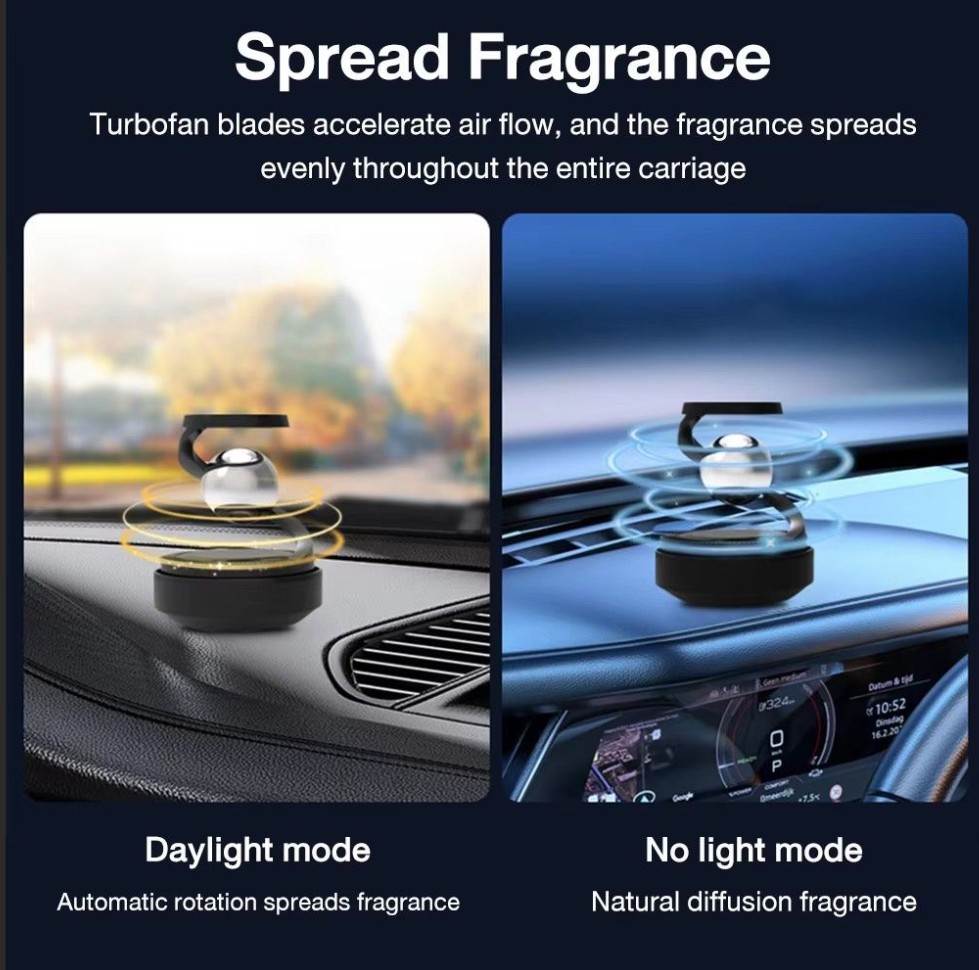 Solar Rotating Car Air Freshener
