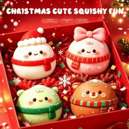 Christmas Mochi Squishy – Soft Holiday Sensory Toy