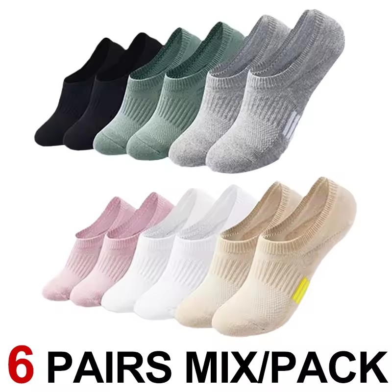 6 Pairs Women’s Low-Top Sports Socks