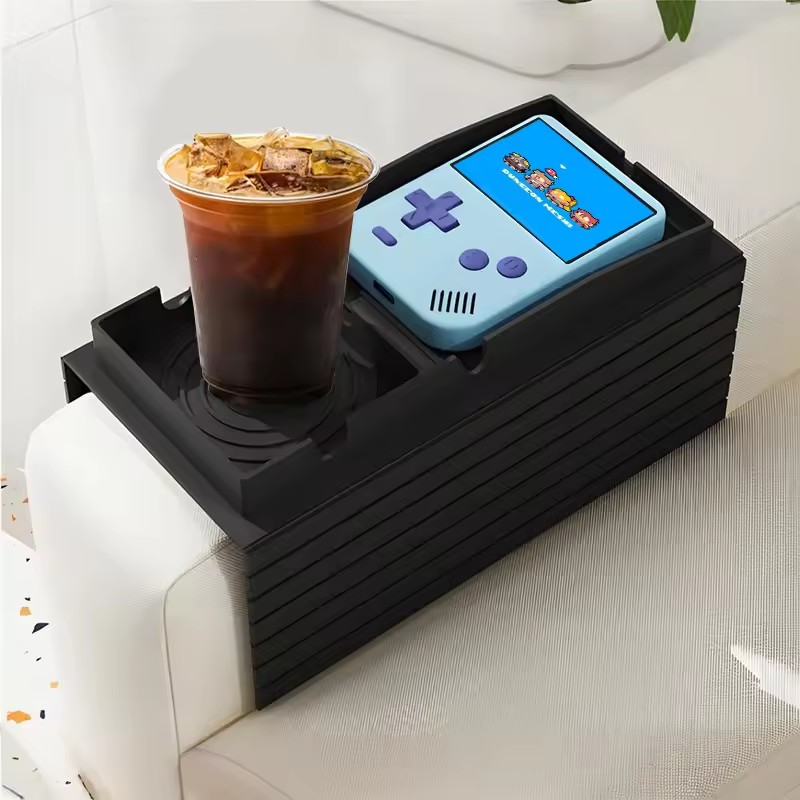 Silicone Couch Cup Holder Tray