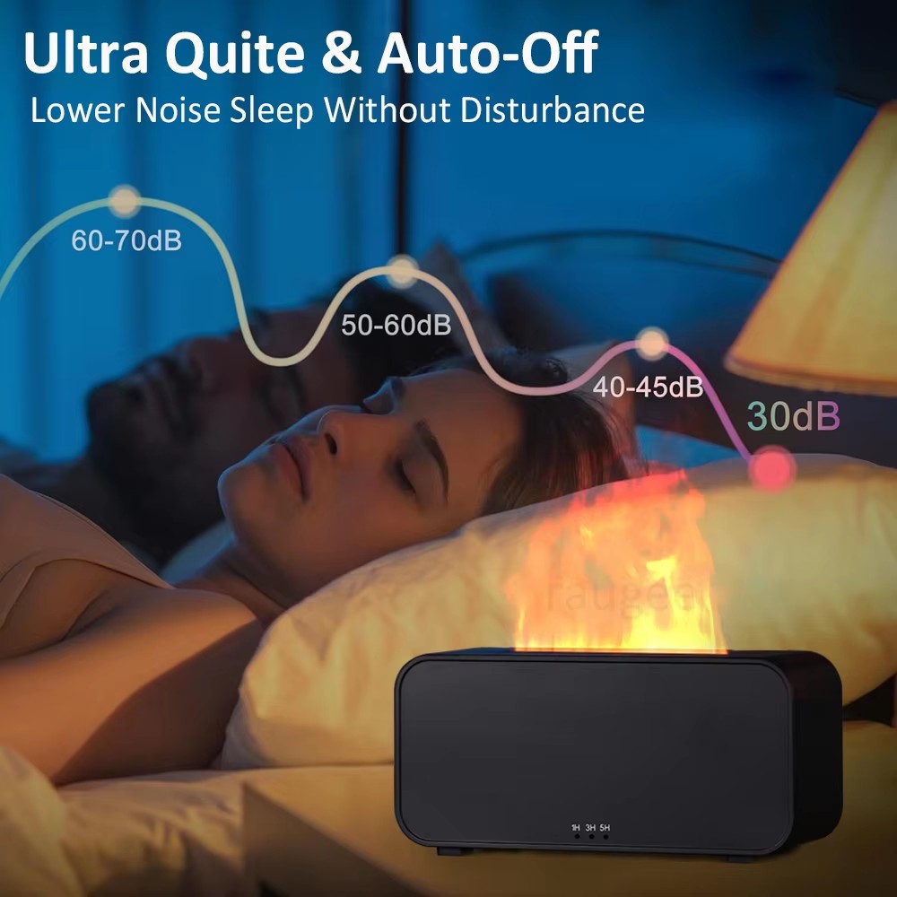 Flame Effect Aroma Humidifier & Essential Oil Diffuser